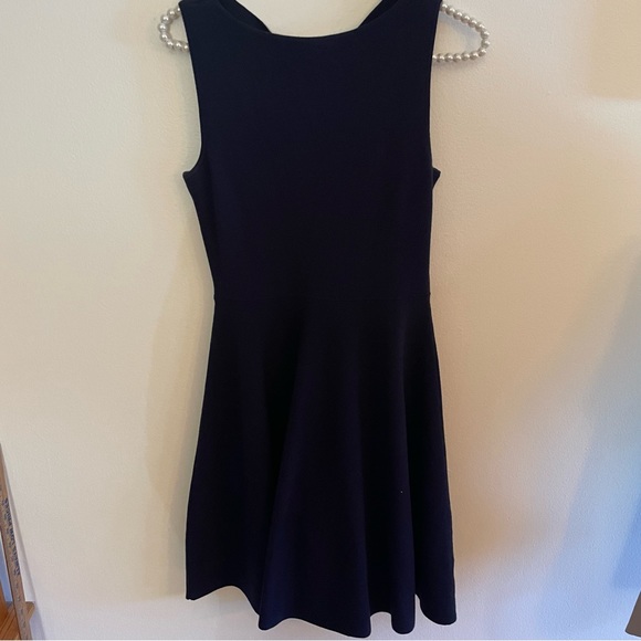 Milly knit sleeveless skater dress with cross front - Picture 3 of 5
